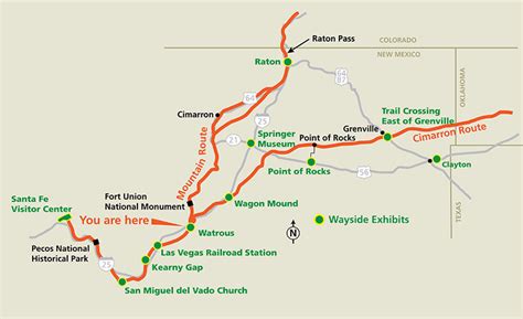 New Mexico Santa Fe Trail Detailed – Legends of America