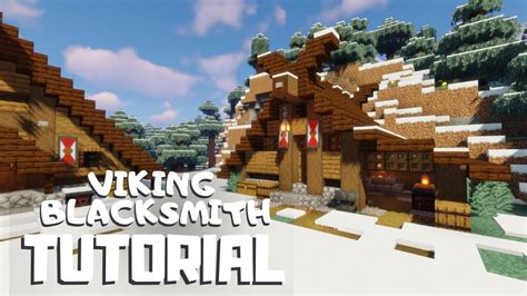 Minecraft: How to Build a Viking Blacksmith (Snowy Viking Village ...