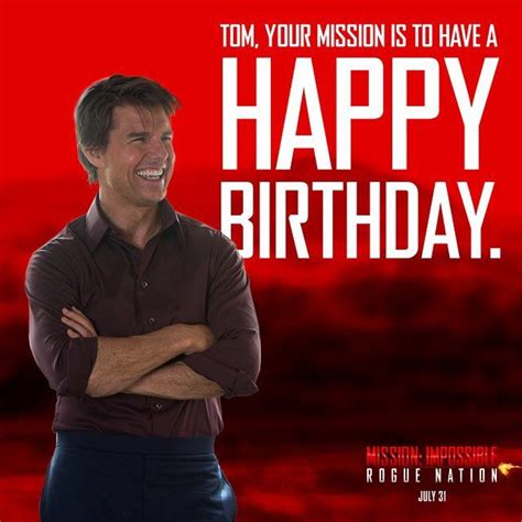 Mission: Impossible on Instagram: “Happy Birthday Tom! #HappyBirthday # ...