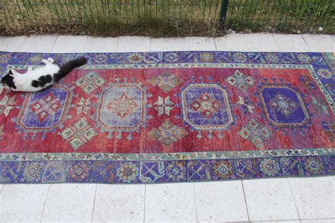 Turkish Runner Rug Vintage Turkish Handmade Decorative | Etsy