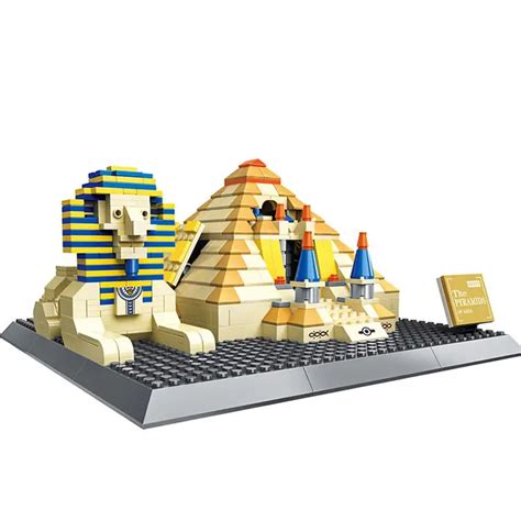 624pcs WANGE 7011 Egypt Pyramid Building Blocks Model Famous ...