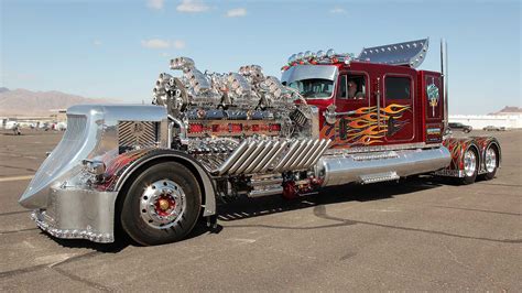 This Custom Big Rig Known As Thor 24 Has 24 Cylinders, 12 Superchargers ...