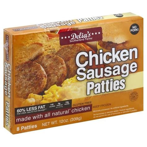 Southerland Farms Chicken Sausage Patties (8 each) - Instacart