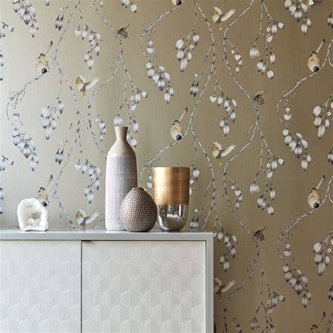 Iyanu Wide Width Mist/Linden Wallpaper | Harlequin by Sanderson Design