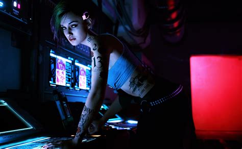 Judy Alvarez Cyberpunk 2077 video games #tattoo #2K #wallpaper # ...