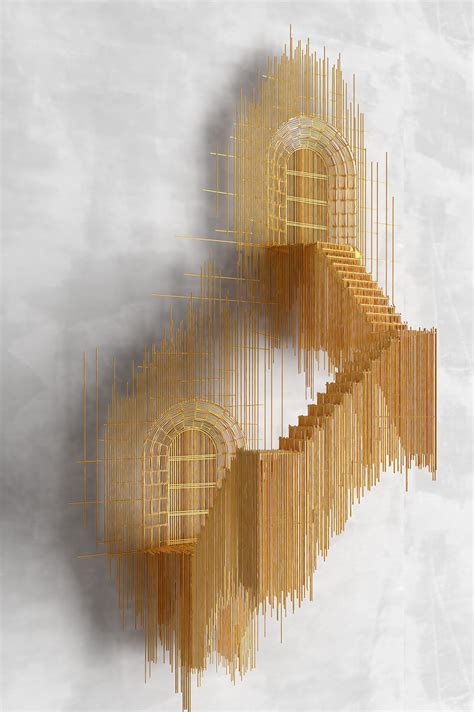 Stairs Stick Sculpture by David Moreno - Homeli