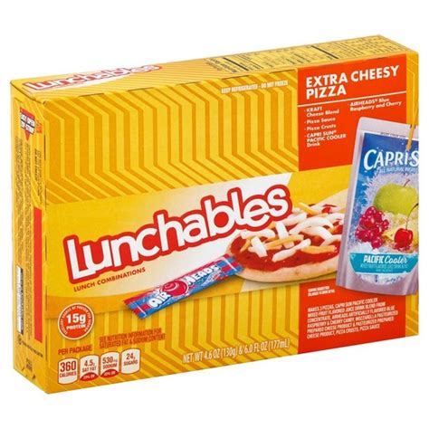 Lunchables Extra Cheese Pizza Convenience Meal (10.6 oz) from Manor ...