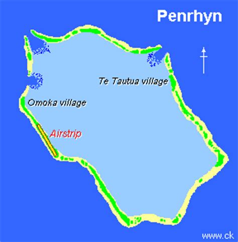 Tongareva (Penrhyn) Atoll - Cook Islands - Northern Group, South ...