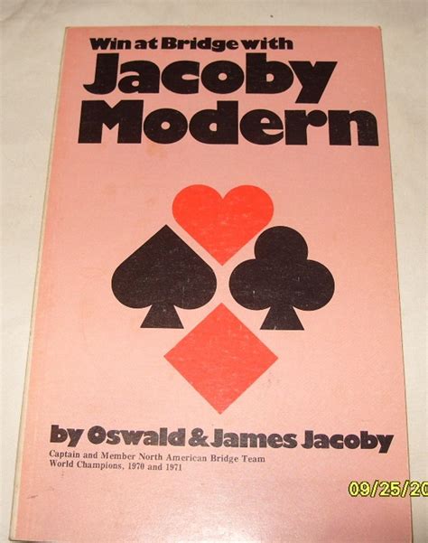 Win at Bridge With Jacoby Modern by Oswald and James Jacoby: Fine Soft ...