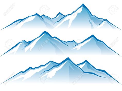 Snow mountain clipart - Clipground