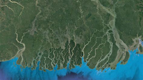 Ganges River Delta Map