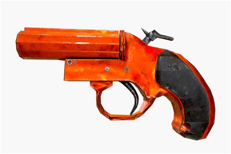 Flare Gun 3D Model - Animatics Asset Store