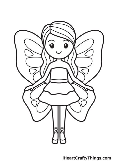 Fairy Drawing — How To Draw A Fairy Step By Step