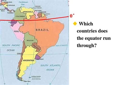 What Three South American Countries Does the Equator Run Through