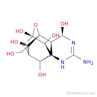 TETRODOTOXIN Structure - C11H17N3O8 - Over 100 million chemical ...