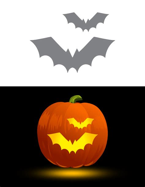 Bat Pumpkin Stencil