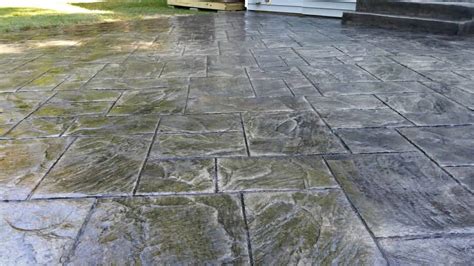 Ashlar Slate Stamped Patio St Peters - Shamrock Concrete