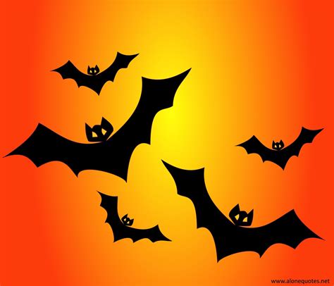 Halloween Symbol-Bat - Alone Quotes