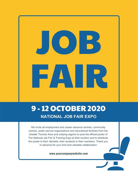 National Job Fair Flyer Template - Venngage