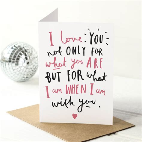 I Love You Quote Valentine's Day Card By Old English Company ...