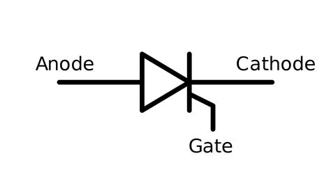 SCR (aka thyristor) symbol in TikZ circuit - TeX - LaTeX Stack Exchange