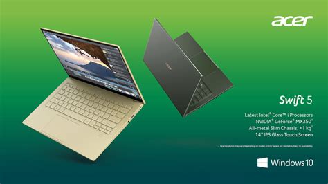 Acer Refreshes Swift 5 Notebook with Next-Gen Intel Core Processors