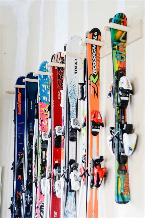 Quick & Easy DIY Ski Storage Rack | Old Salt Farm | Ski storage, Ski ...