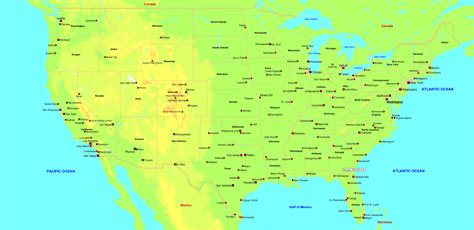 What Map Shows Cities States And Countries