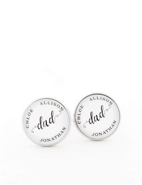 Personalized Cufflinks, Dad Gift From Daughter, Gift From Son, Dad ...