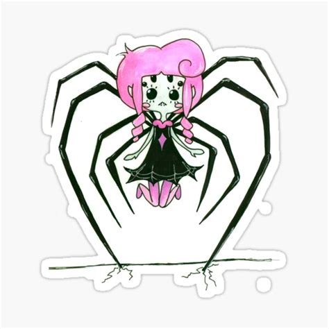 "Spider Girl " Sticker by kitsunesden | Redbubble