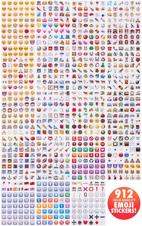 Emoji Stickers: Over 900 stickers featuring the most popular emojis.