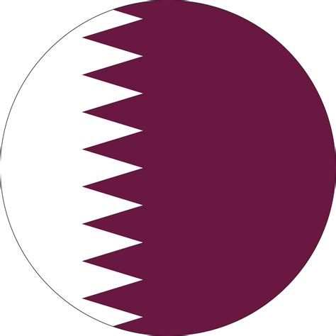 Circle Flag Qatar PNGs for Free Download