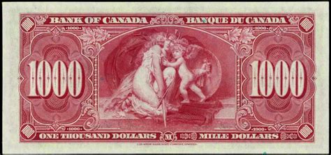 Bank of Canada 1000 dollars 1937 | Thousand dollar bill, Dollar bill ...