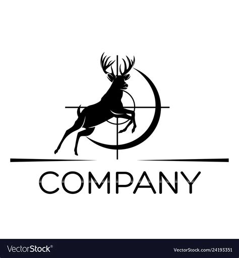 Deer hunting logo Royalty Free Vector Image - VectorStock