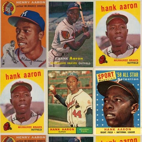 Full Vintage Topps Hank Aaron Baseball Cards Checklist, Gallery, Buying