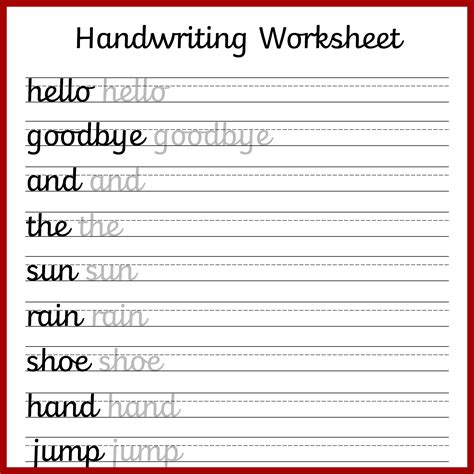 Cursive Handwriting Worksheets – Free Printable! | Mama Geek