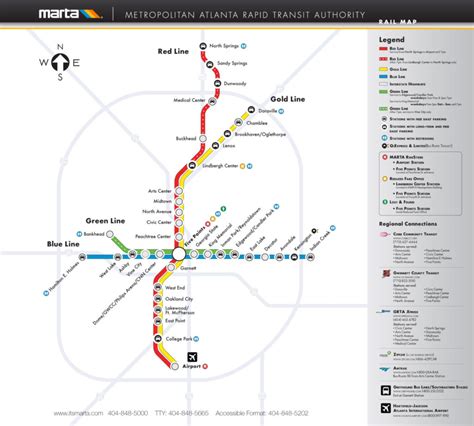 Transit Maps: Official Map: MARTA Rail System, Atlanta, Georgia, 2011