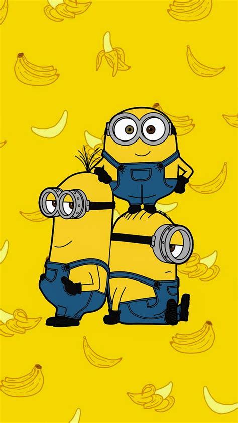 Minions, banana, art, cartoon, smile HD phone wallpaper | Pxfuel