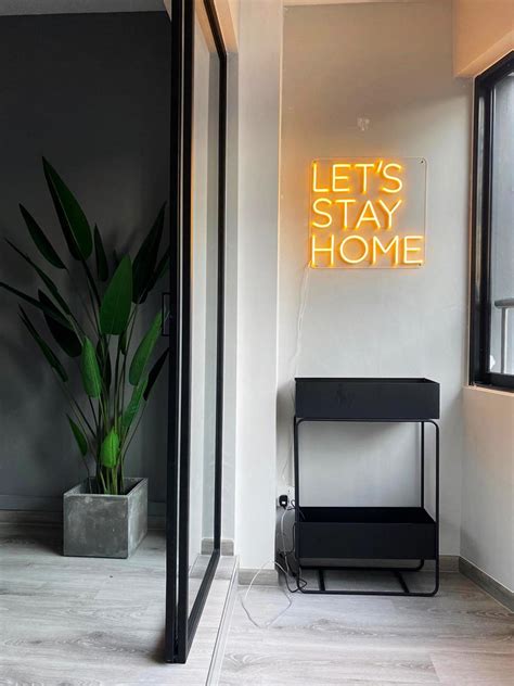 Find the Best 'Let's Stay Home' Neon Sign | NEONLIFE