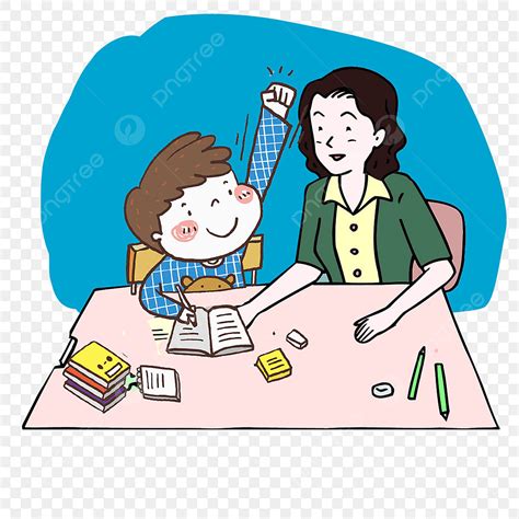 Homework Clipart Transparent Background, Tutoring Homework, Cartoon ...