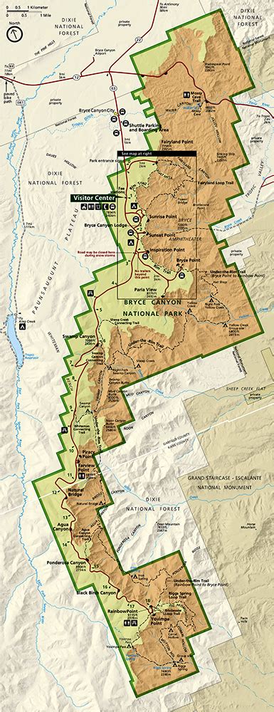 Park Junkie's Map of Bryce Canyon National Park. Plan your visit now ...