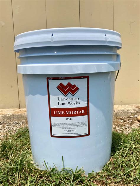 White Lime Mortar Mix available now at Lancaster Lime Works!