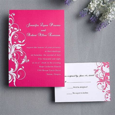 Magenta wedding invitations set Classic by ElegantWeddingInvite, $1.08 ...