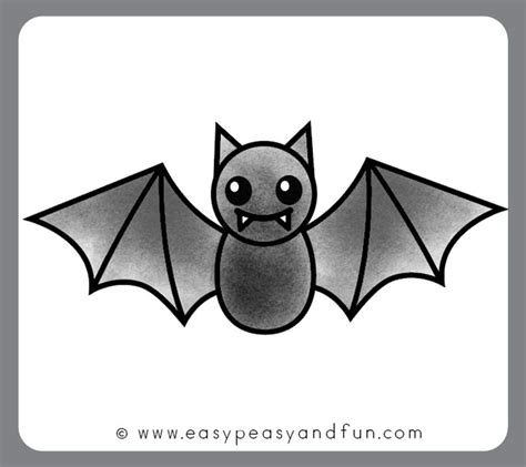 easy halloween drawings bat - Roni Rollins