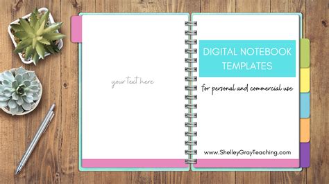 Digital Notebook Template Free - FREE PRINTABLE TEMPLATES