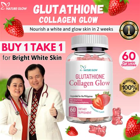 Nature Glow Glutathione Collagen Glow Gummies Formulated with ...