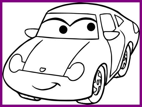 Simple Car Coloring Pages at GetColorings.com | Free printable ...