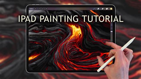 Apple Pencil drawing tutorial - HOW DO YOU PAINT LAVA? on iPad Pro 12.9 ...