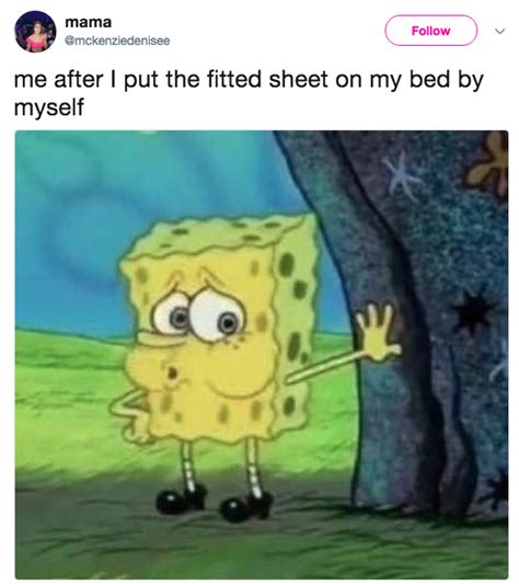 Fitted Sheet | Tired SpongeBob | Know Your Meme