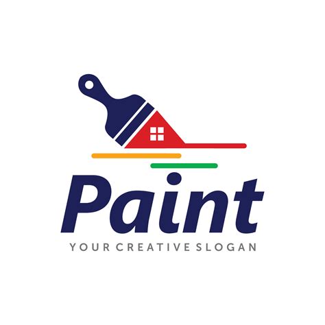 paint logo, paint services logo, paint logo vector 7874097 Vector Art ...